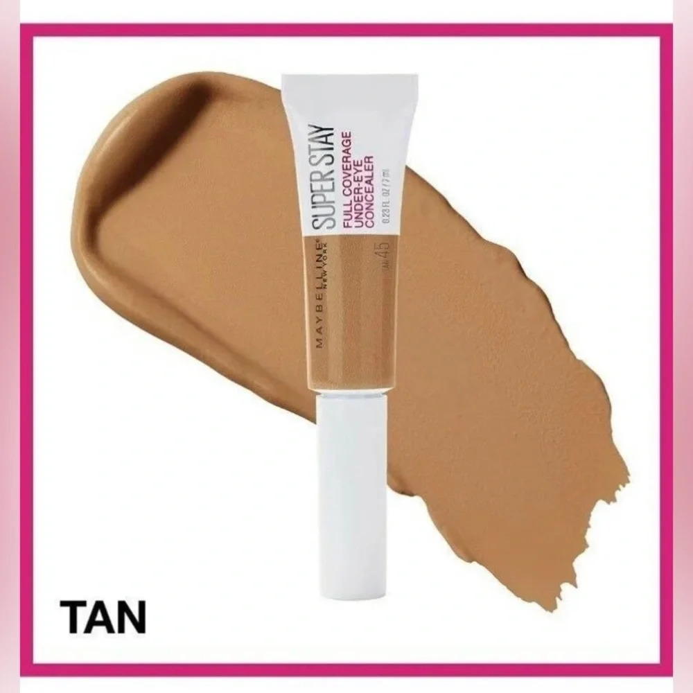 MAYBELLINE Superstay Full‎ Coverage Under Eye Concealer 45 Tan NIB
